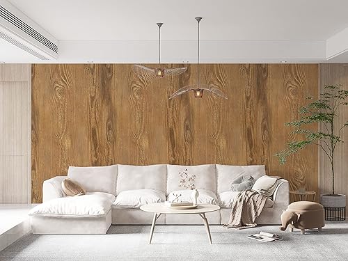 Miniatura 2 de Very Berry Sticker Papel tapiz de madera para despegar y pegar (24 x 78 pulgadas, 2 unidades, textura de madera, cereza), película autoadhesiva