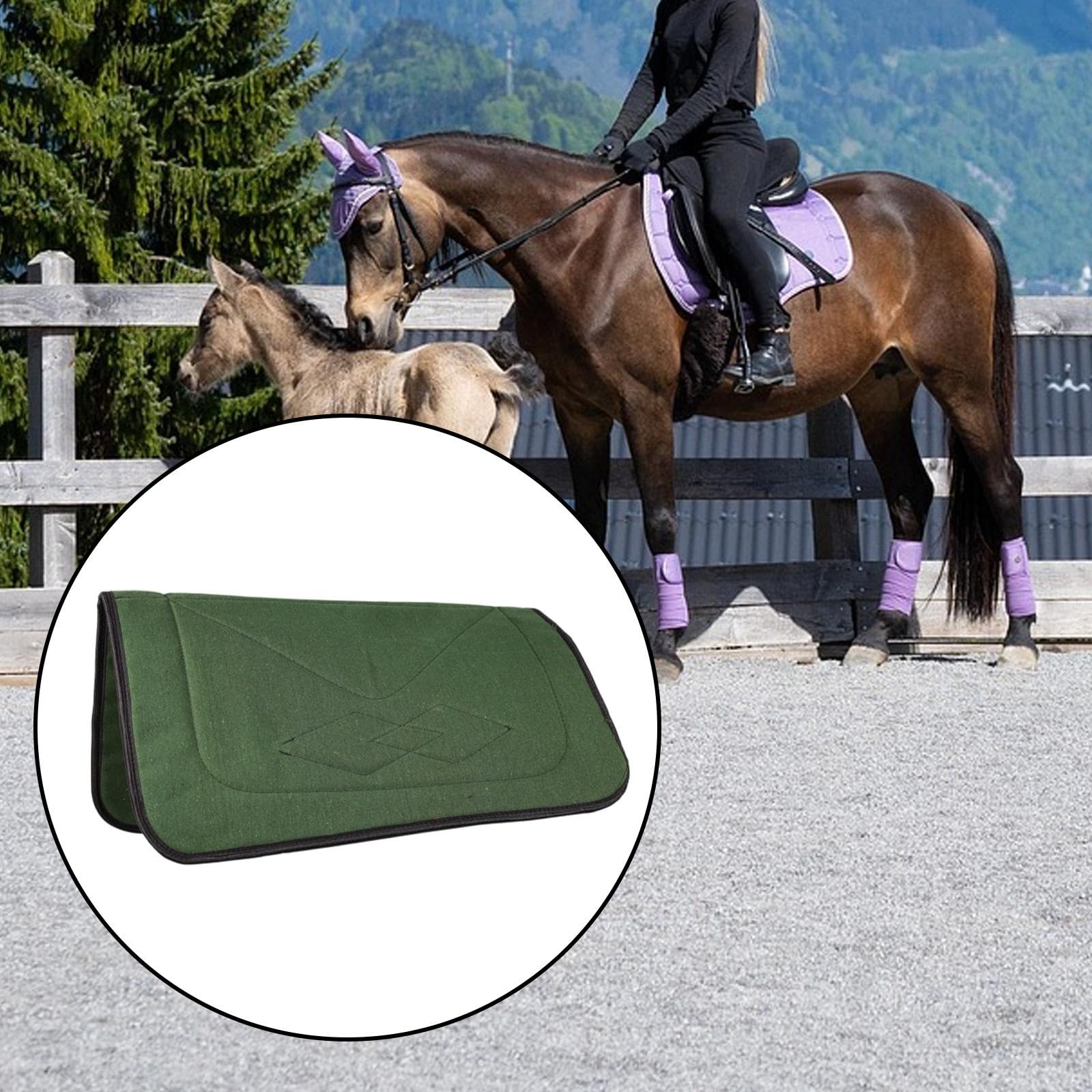 Protector de Silla de Montar para Caballo, Absorbente del Sudor, Transpirable, Resistente a La Abrasión, Antideslizante, para Competición Y Deporte.