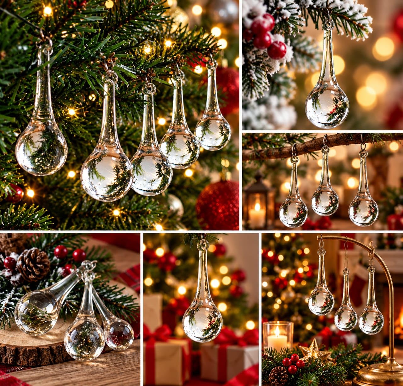 Christmas Crystal Ornaments - Iced Icicles FREE SHIPPING -7