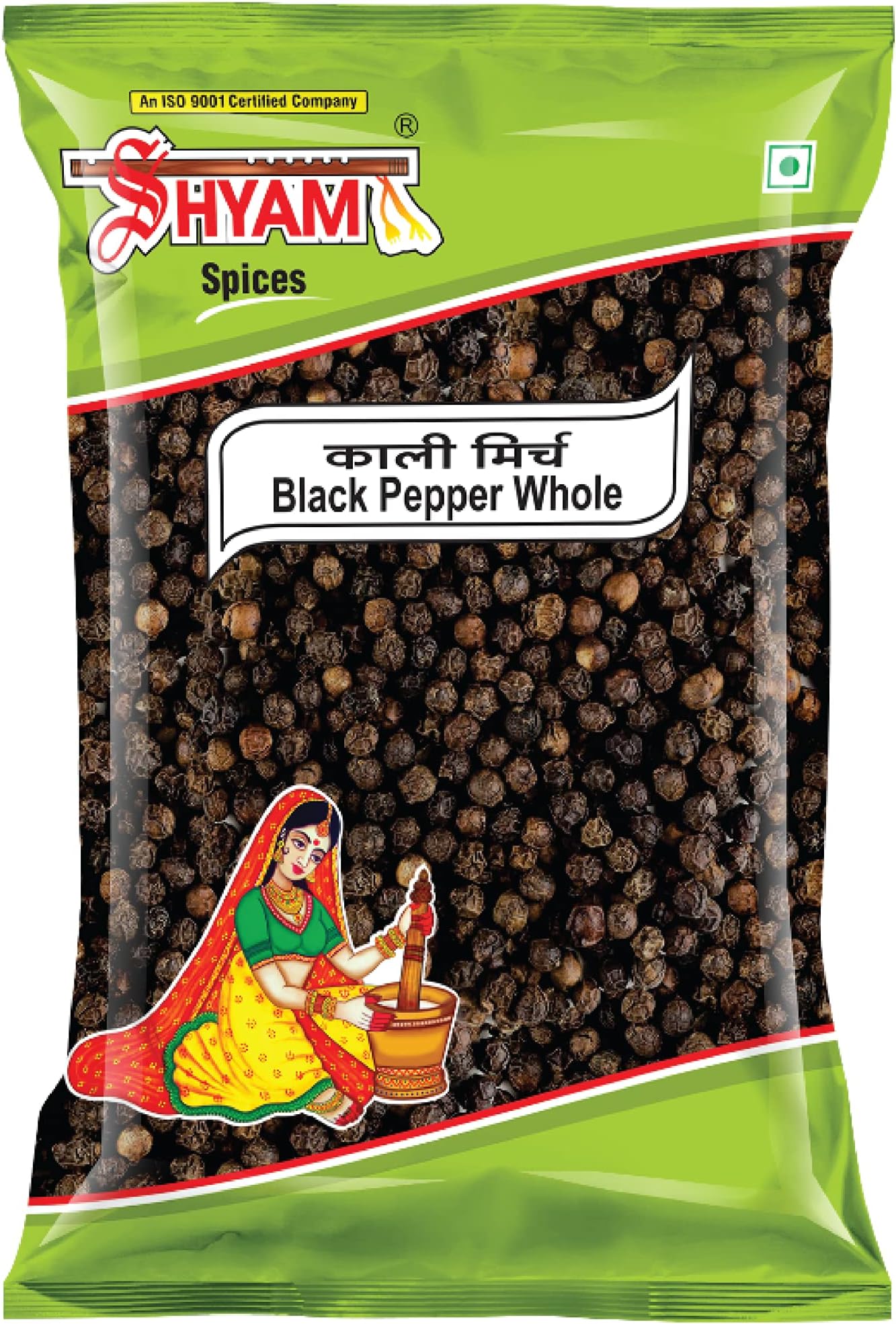 Shyam Black Pepper (Kali Mirch) Whole (100gm Each) Pack of 2