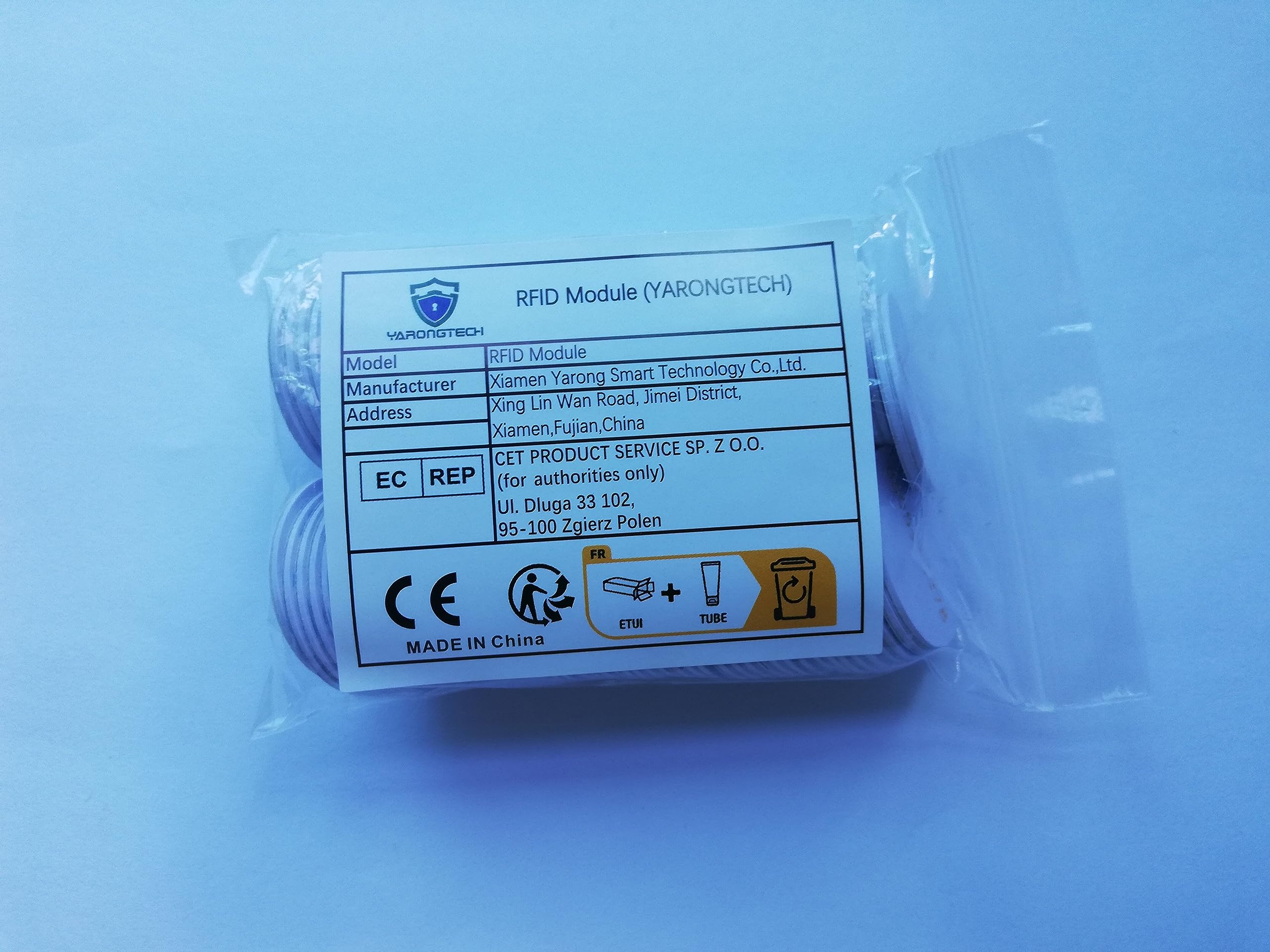 RFID-Aufkleber 125 kHz EM4100 PVC-Material 1 mm dick ID Coin Schlüsselanhänger nur lesbar 100 Stück
