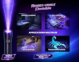 DOSIDIAG Lampe UV 365 nm Haute Puissance 30W – Aluminium Premium – Rechargeable USB-C – Détection Fuites, Urine Animale, Scorpions, Punaises de Lit, Faux Billets, Minéraux – IPX4 - 2