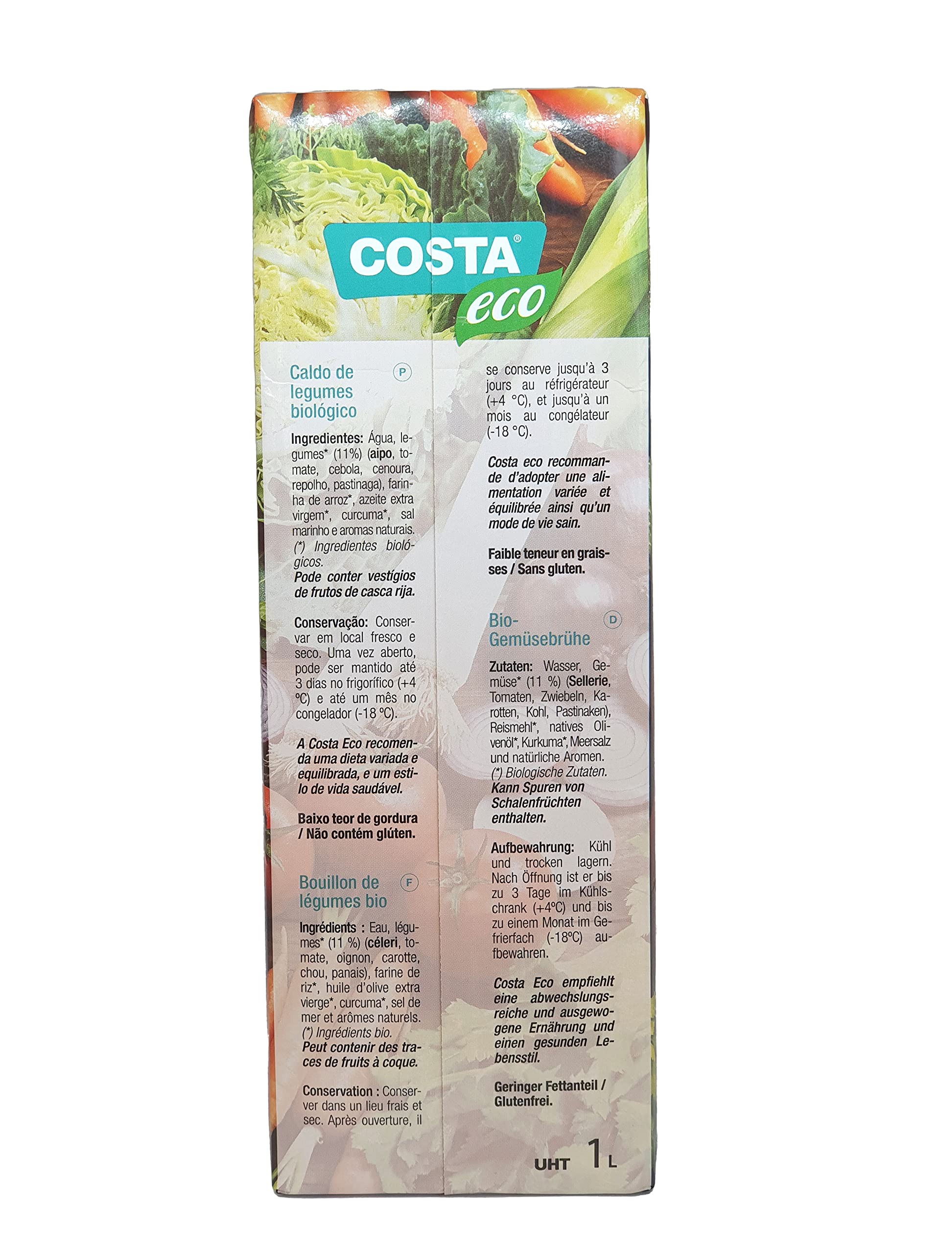 COSTA ECO Caldo De Verduras Ecológico 6x1L