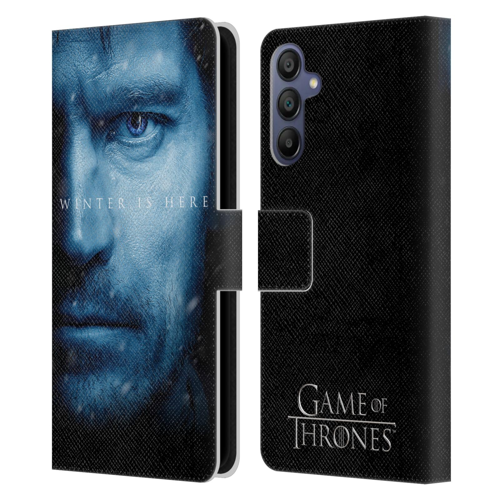 Head Case DesignsHead Case Designs Officially Licensed HBO Game of Thrones Jaime Lannister Winter Is Here Leather Wallet Case Compatible With Samsung Galaxy A15