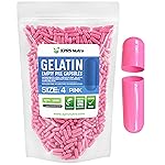 XPRS Nutra Size 4 Empty Capsules - 1000 Count Small Empty Gelatin Capsules - Pills DIY Capsule Filling - Fillable Pure Bovine Pill Gel Caps for Do-It-Yourself Supplements (Pink)