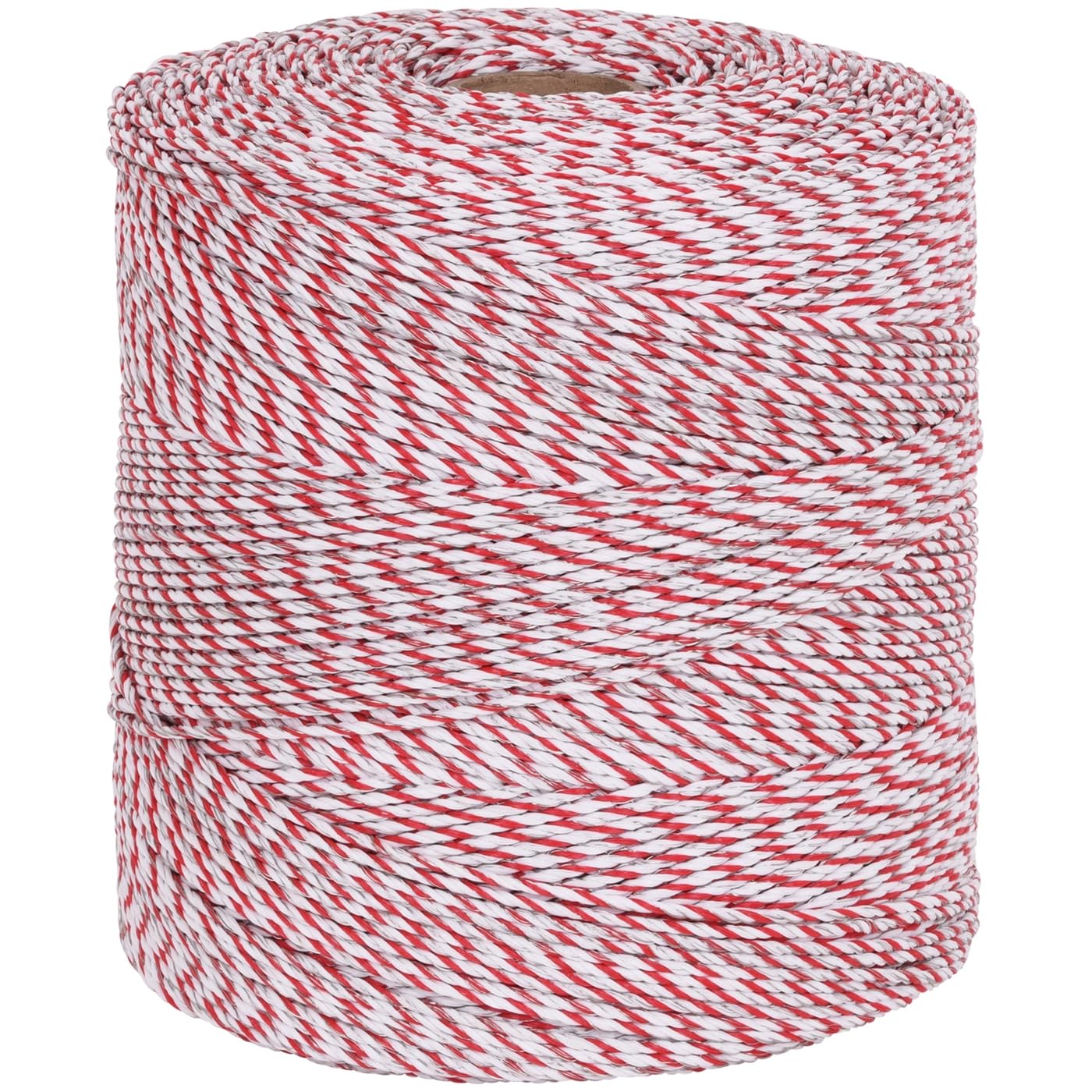 VOSS.farming Hilo Conductor para Pastor eléctrico 1000m, 1x0,25 Cobre + 8x0,2 INOX, Blanco-Rojo