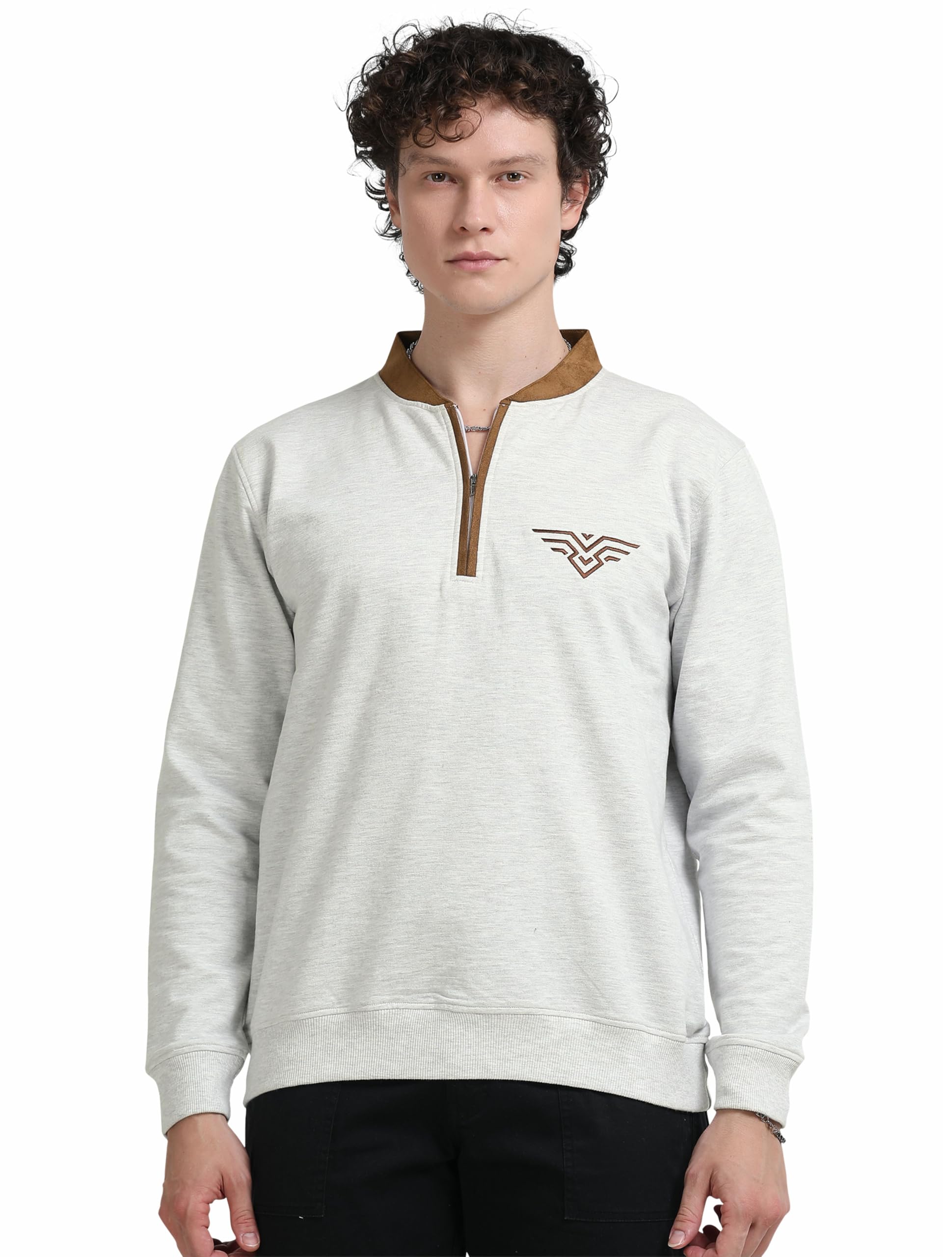 STELLERS Men Half Zipper Sweatshirt | Premium Cotton | Feather Touch Feel | Sustainable-picture-13