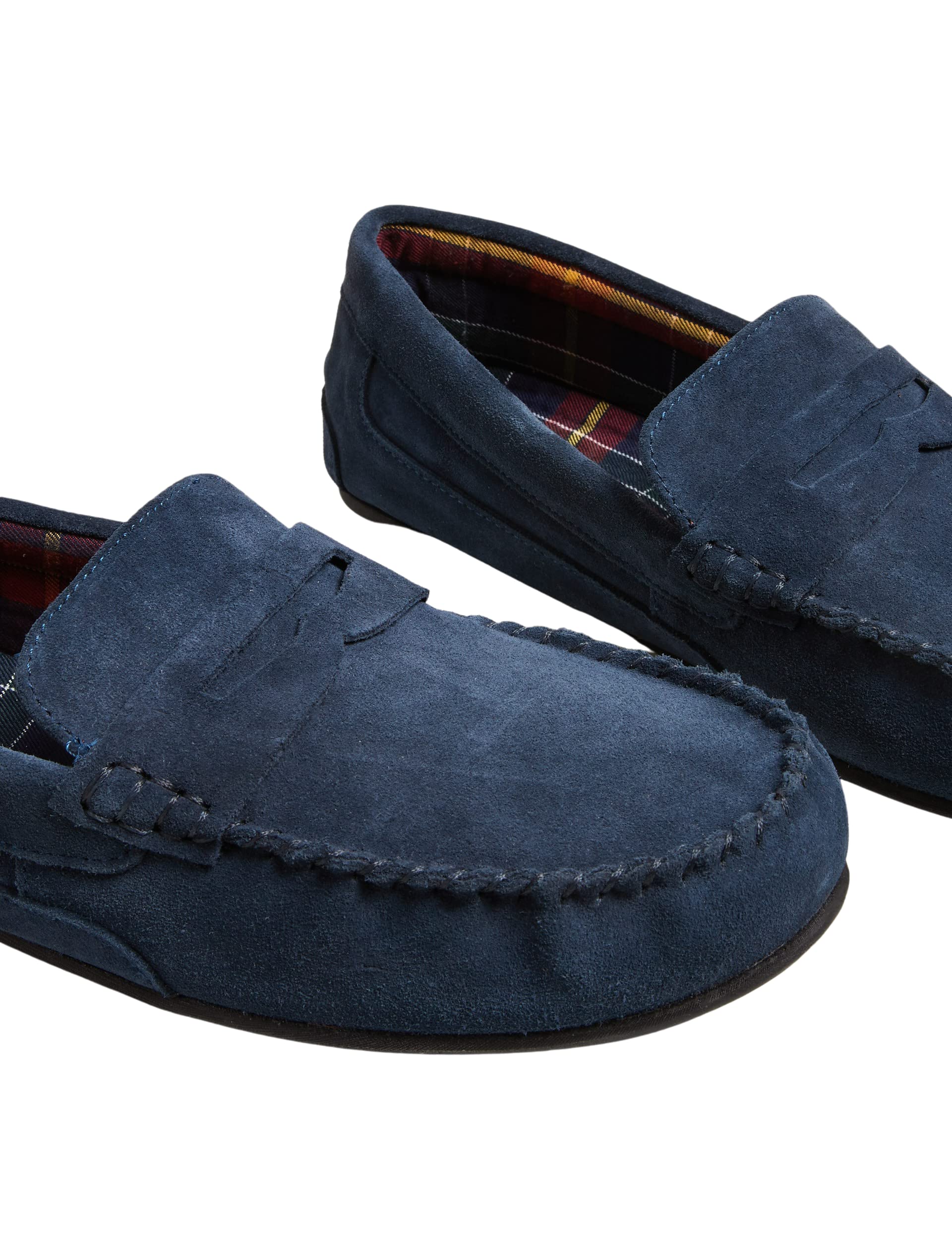 Marks & Spencer Zapatillas de Casa de Ante Freshfeet™ para Hombre, Ajuste Normal