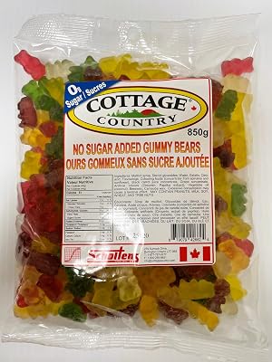 Cottage Country Astra Sweets Sugar Free Gummy Bears 1kg Bulk