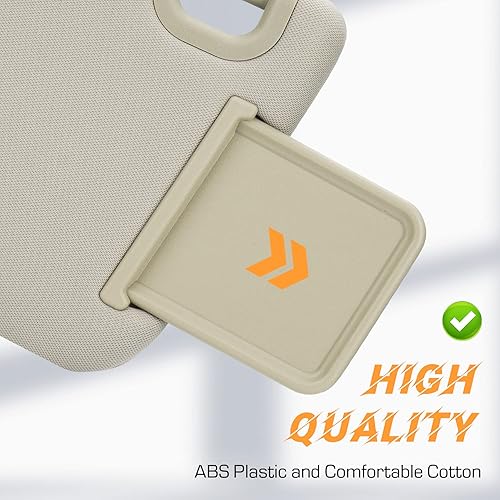 Miniatura 5 de Reemplazo de visera solar para lado izquierdo del conductor beige compatible con Nissan Pathfinder 2013-2018, Infiniti QX60 2014-2017, Infiniti JX35