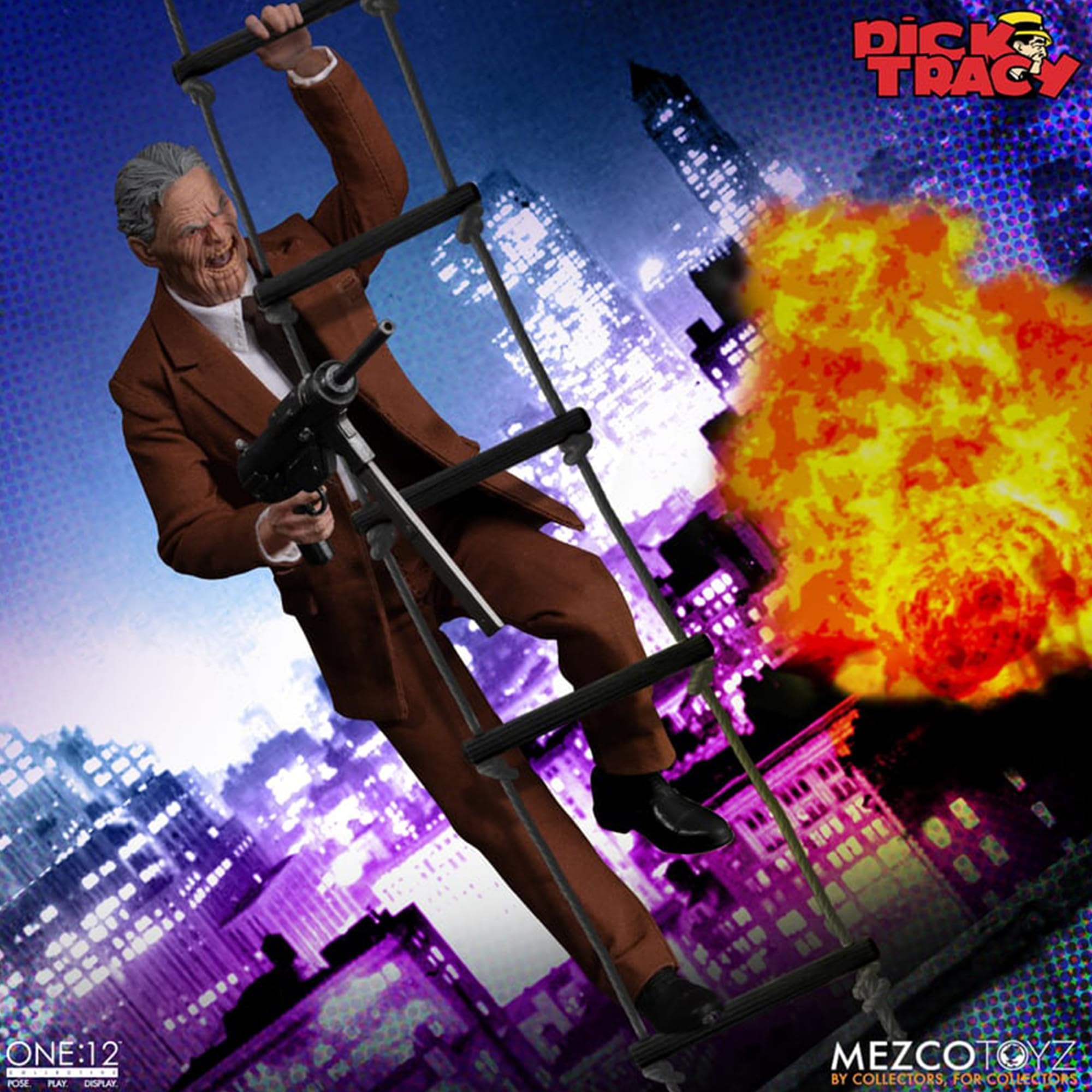 Amazon.co.jp: Mezco ディック・トレーシーフィギュア 1/12 プルーン 