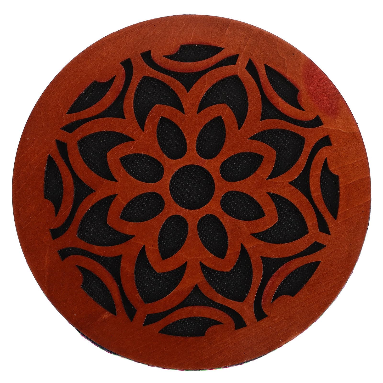 Tambour Océanique Ethnique Traditionnel à Main Portable Son Onomatopéique de Pluie pour Contemplation et Relaxation
