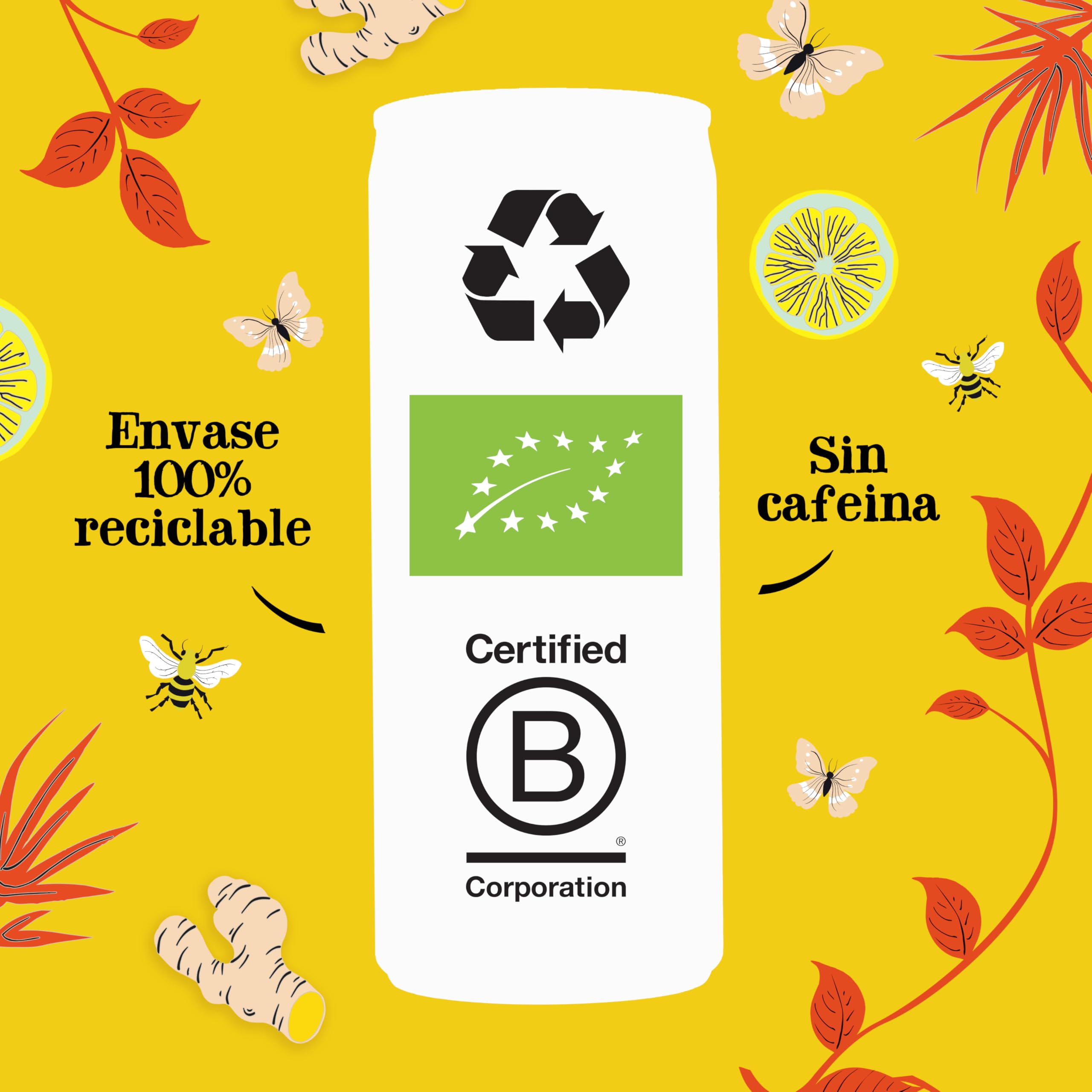 CUPPER BEBIDA DE JENGIBRE, LIMON Y ROOIBOS, 250 ml