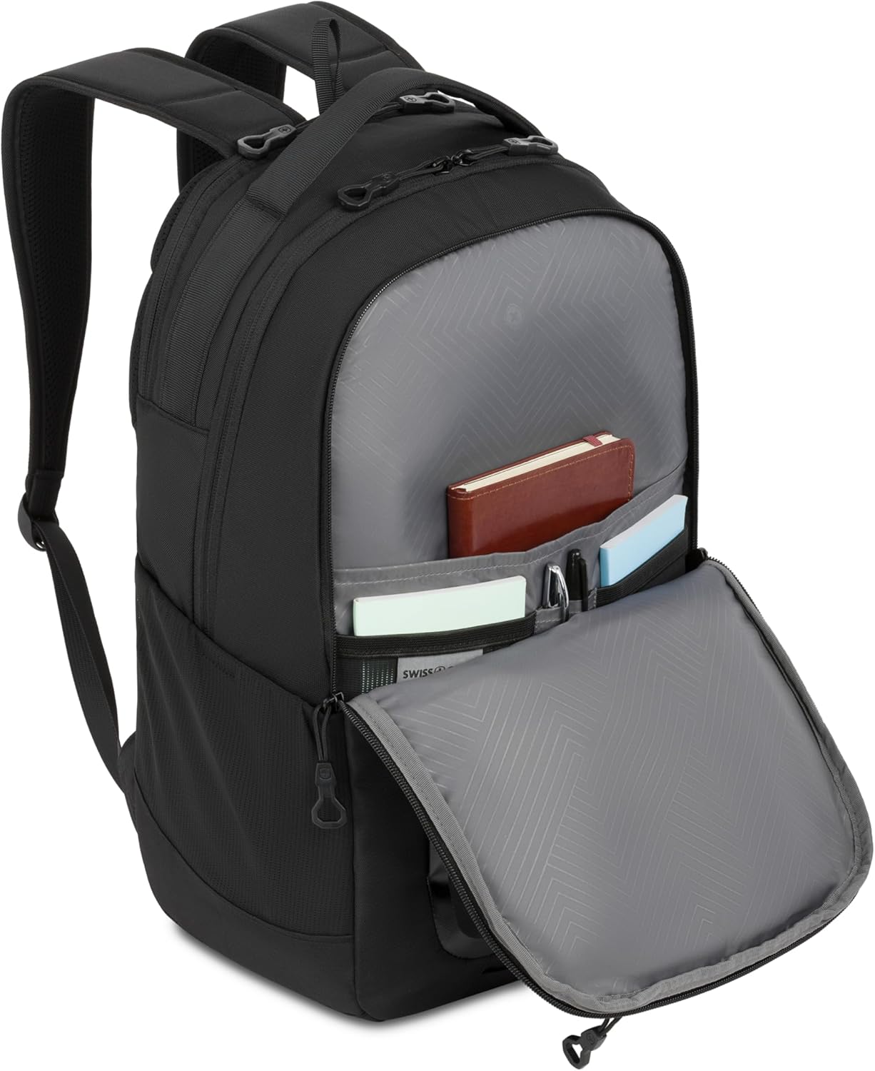 SwissGear Shield Laptop Backpack, Black, 18.5"x12"x6" - Image 9
