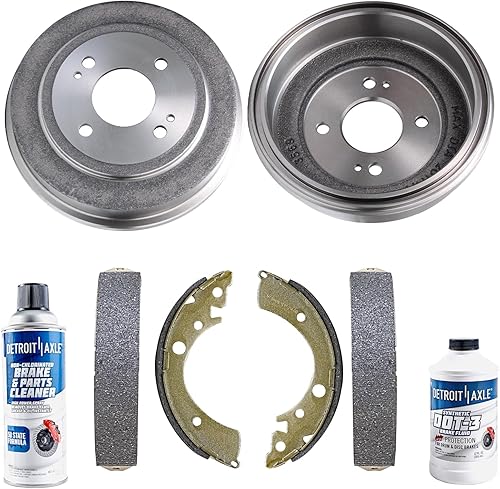 Detroit Axle - Kit de freno trasero para Honda Accord Tambores de frenos Zapatas 1986 1987 1988 1989 1992 1993 1994 1995 1996 1997 1998 1999 2000