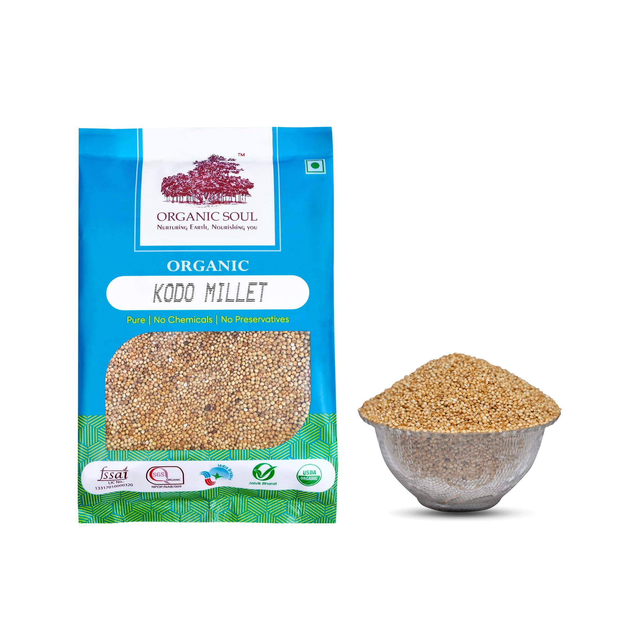 Organic Soul - Organic Kodo Millet 900 Gm | (Kodra/Varagu/Arikelu/Hark/Varigu) Gluten Free, Fiber Rich, No Preservatives 100% Organic (B083WDYCFR) Amazon Price History, Amazon Price Tracker