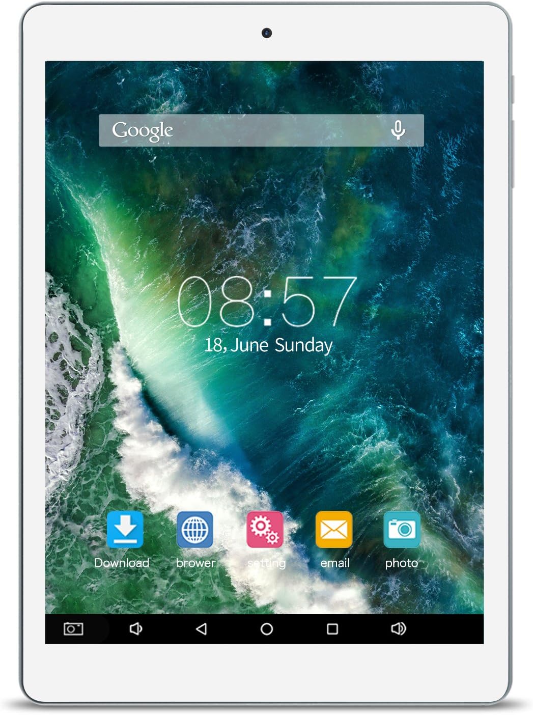 ALLDOCUBE iPlay 8 Tablets, 7.85 inch 1024 x 768 IPS Screen, MTK MT8163 Quad Core 1.3Ghz, 1GB RAM, 16GB ROM, Android 6.0, Support HDMI Output, Dual Band WiFi, White Gray - NO Adapter
