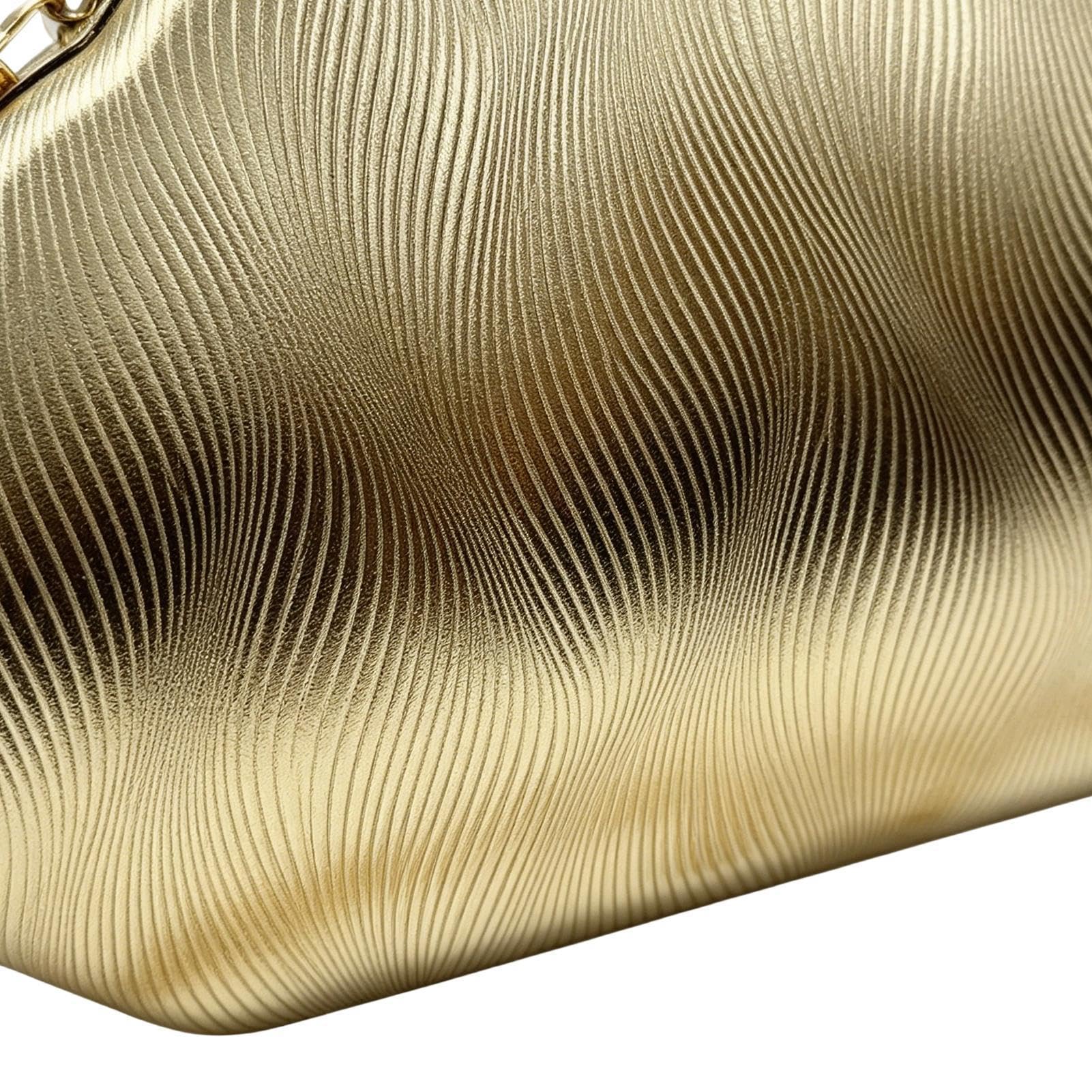 Clutch Dorado De Noche Para Mujer Elegante,Correa De Cadena En Piel Sintética Dorada Moderna | Bolsos para cóctel, boda y graduación,, uso diario, eventos formales y ocasiones casuales elegantes