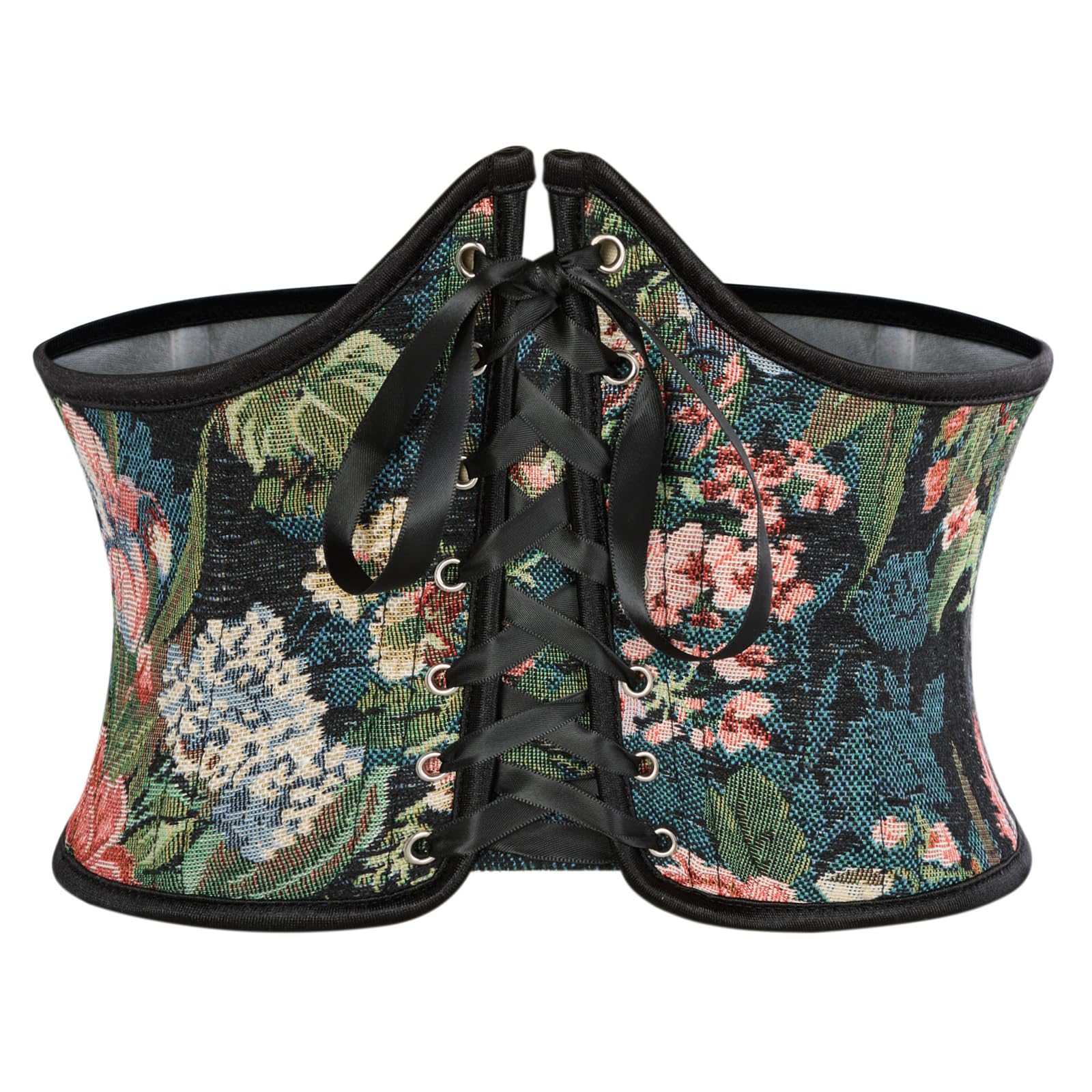 Scarlet Darkness Corset Belt for Women Renaissance Lace up Floral Corsets