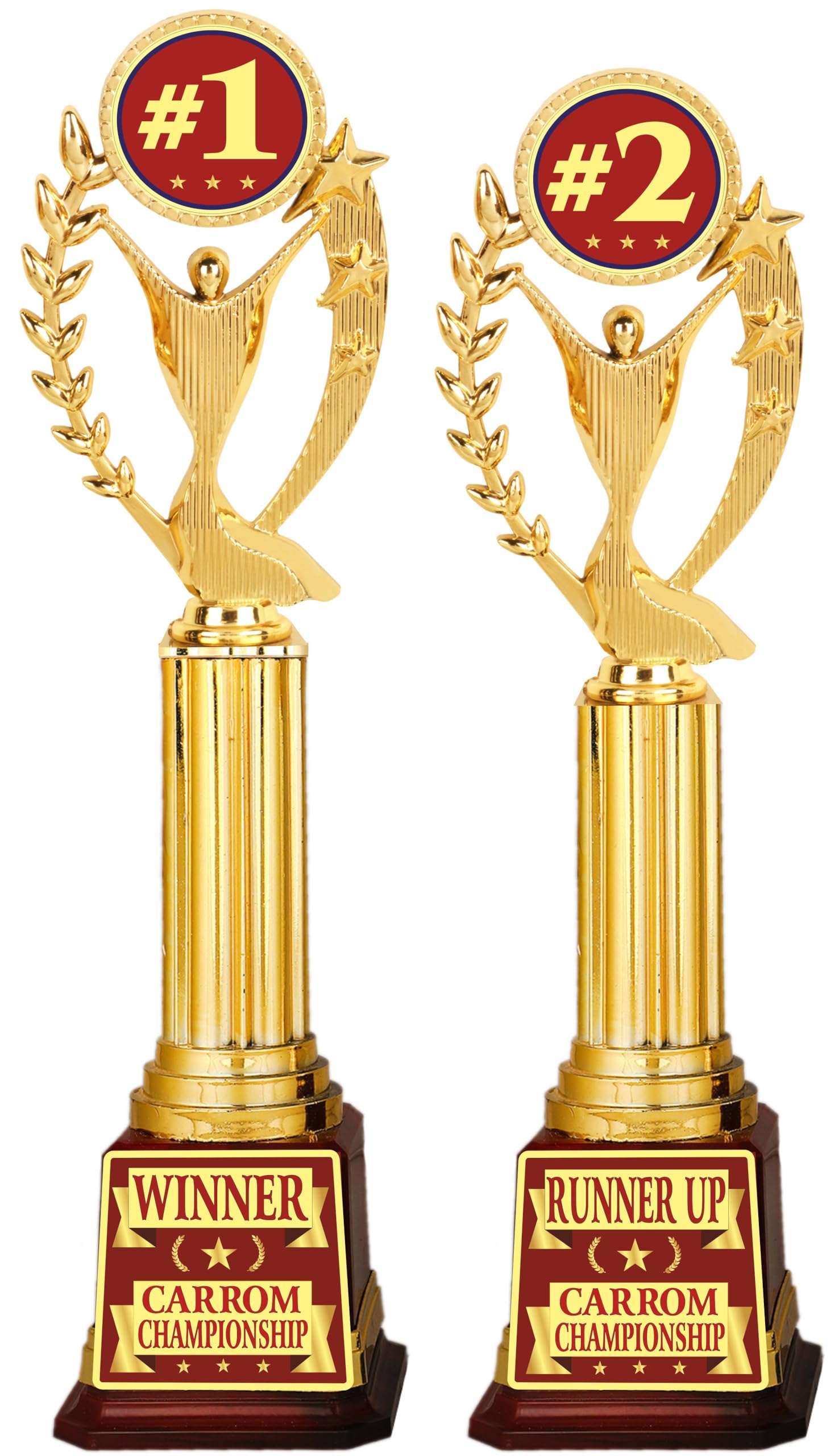 Aark India Carrom Trophy for Winner Runner UP Match/Competition/Tournament/Sports Function Prize:1st and 2nd Place (Combo Set) Award (PC002146) (B0D53W73C8) Amazon Price History, Amazon Price Tracker