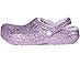 Crocs Kids Classic Lined Glitter Clog (Little Kid/Big Kid) - Left View