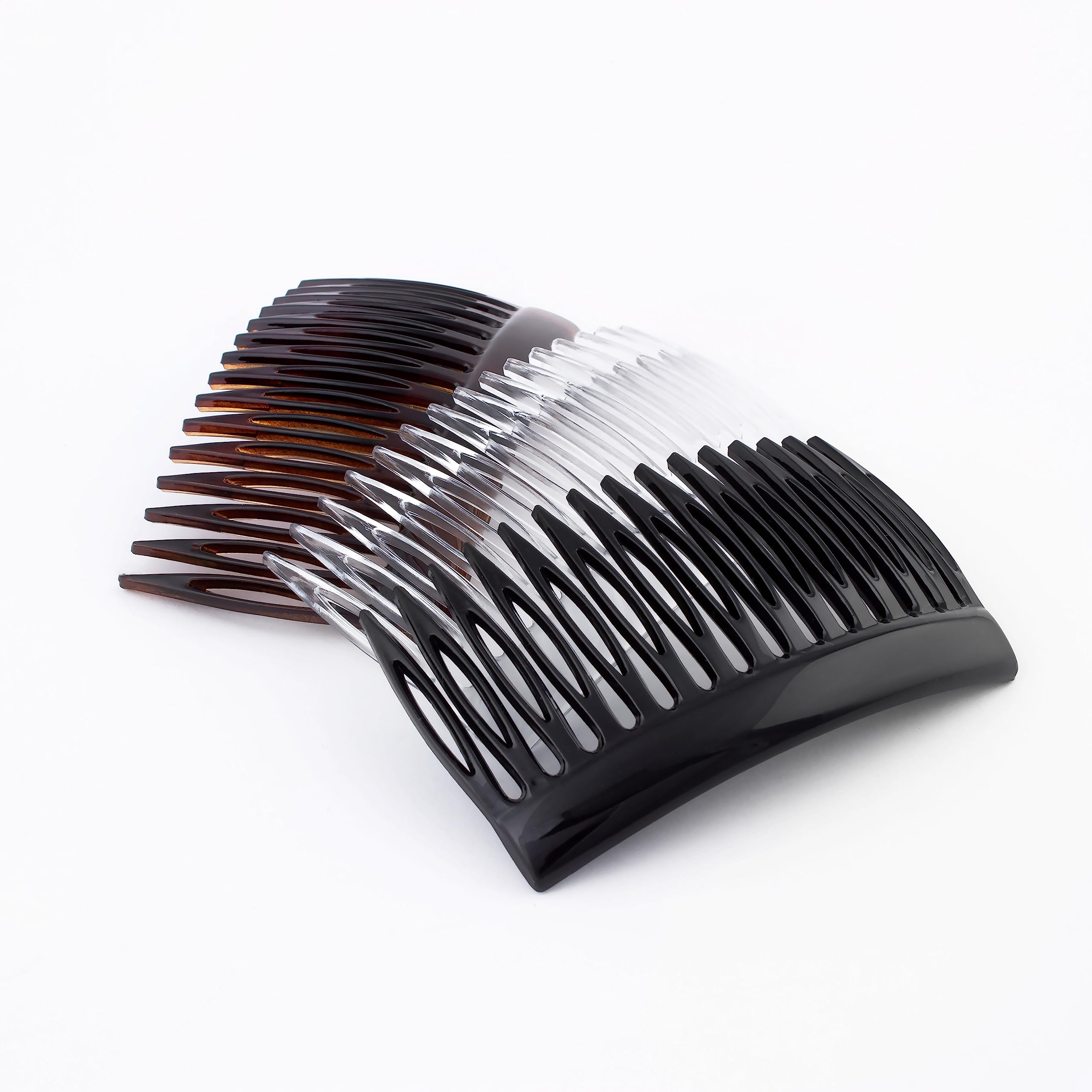Fermaglio per capelli a pettine da 7 cm di colore trasparente - PETTINE FRANCESE CM 07 TRASPARENTE - Fianchino per capelli - made in France