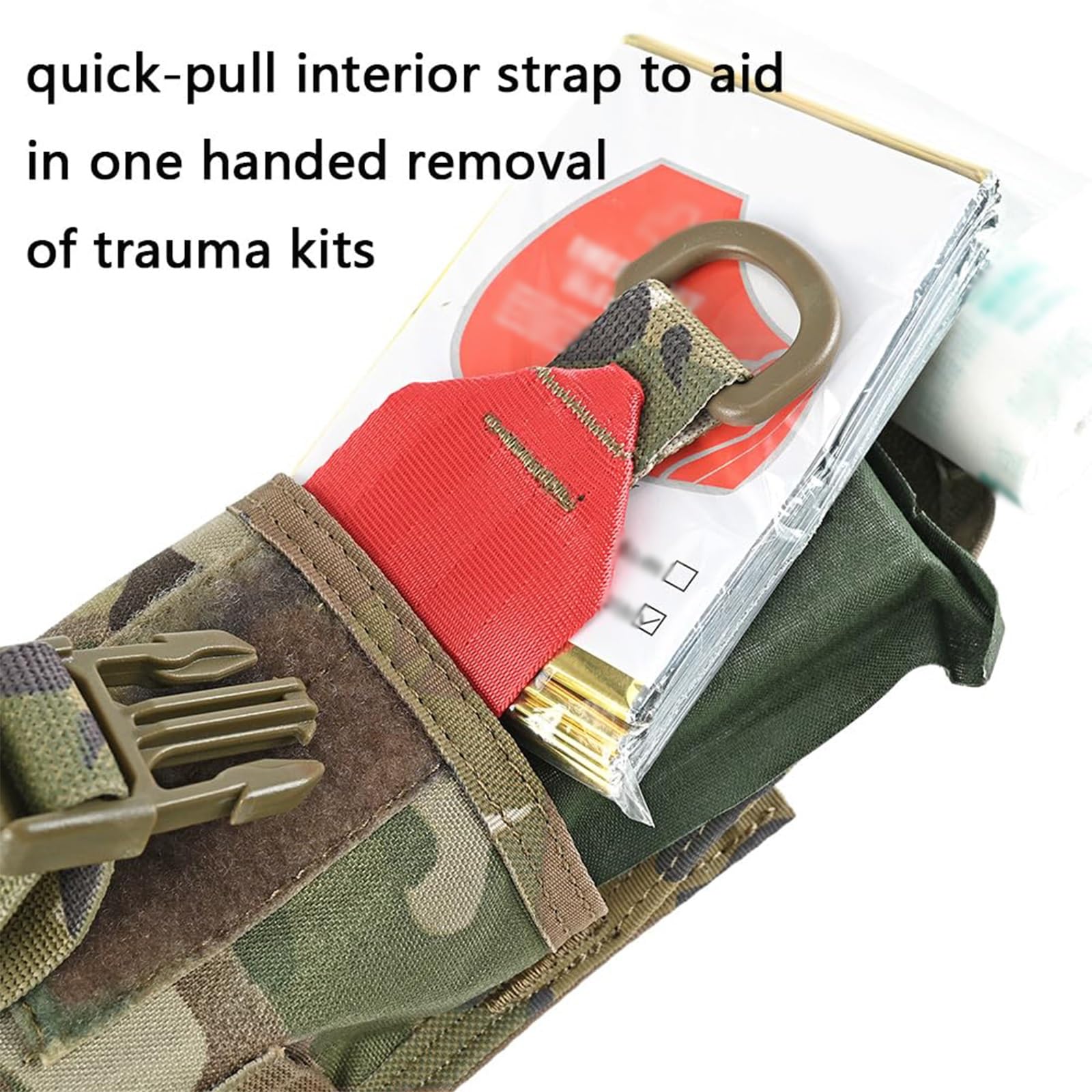 WLXW Tasca Medica Tattica Kit Pronto Soccorso Porta Laccio Emostatico Tasca IFAK Vuota (Kit Non Incluso) Attrezzatura Sicurezza Sopravvivenza(CP)
