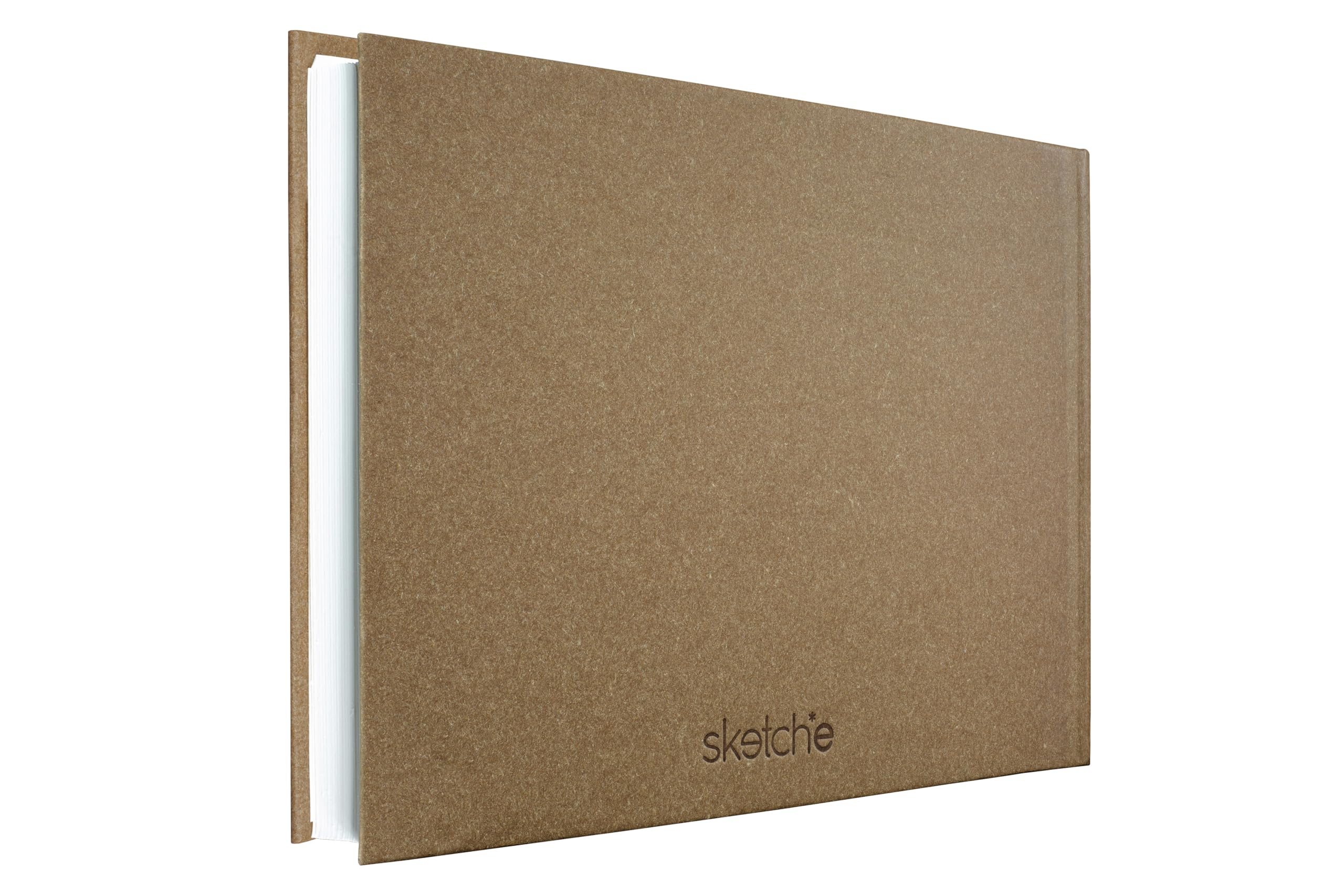 Creo Crafts Sketche Khadi - Cuaderno de bocetos de tapa dura A4 | 40 hojas/80 páginas | Papel de cartucho sin ácidos de 200 g/m² | Bueno para marcador de acuarela, acrílico, tinta, pastel al óleo
