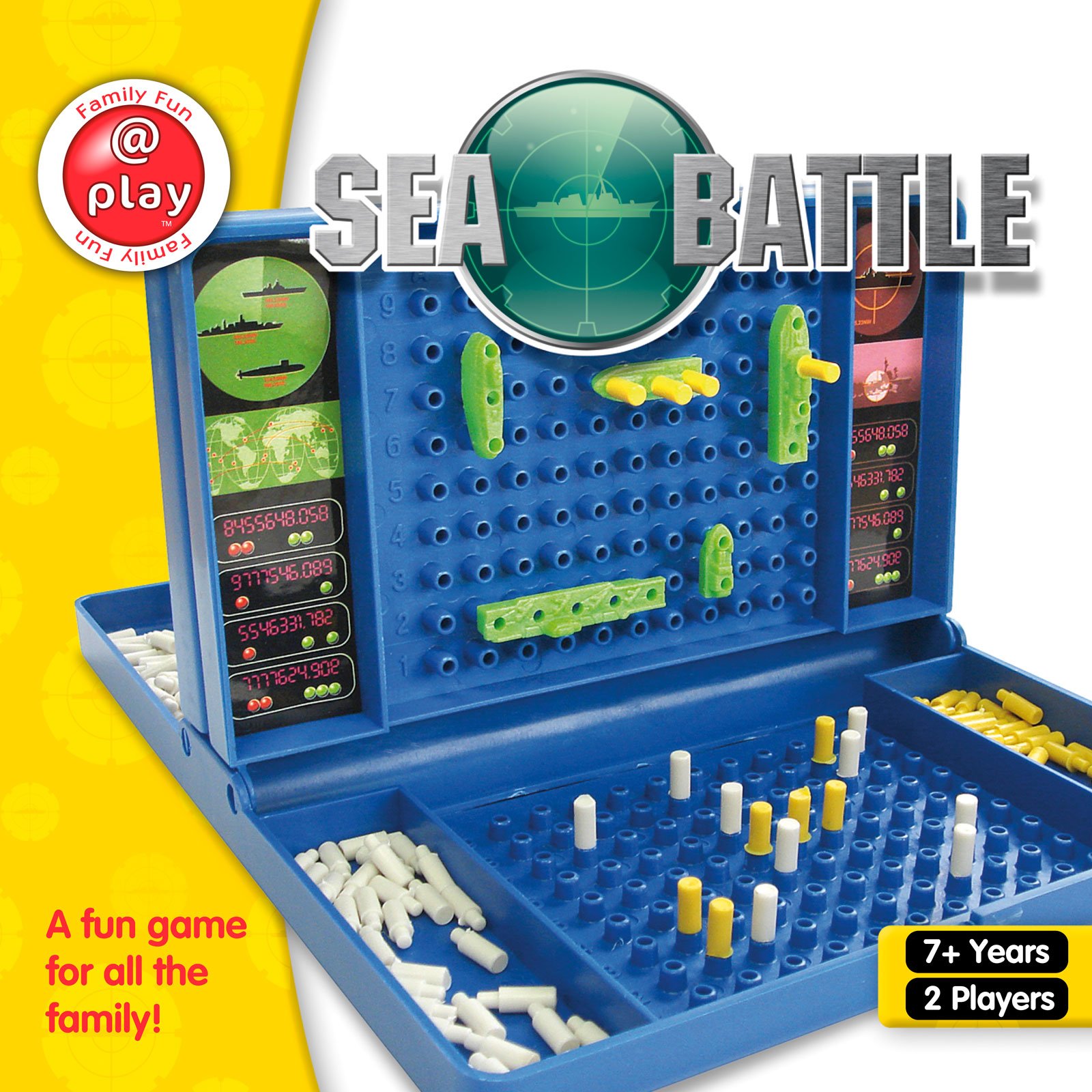 #74 — Childrens Sea Battle Board Game Ships Traditional Family Fun...