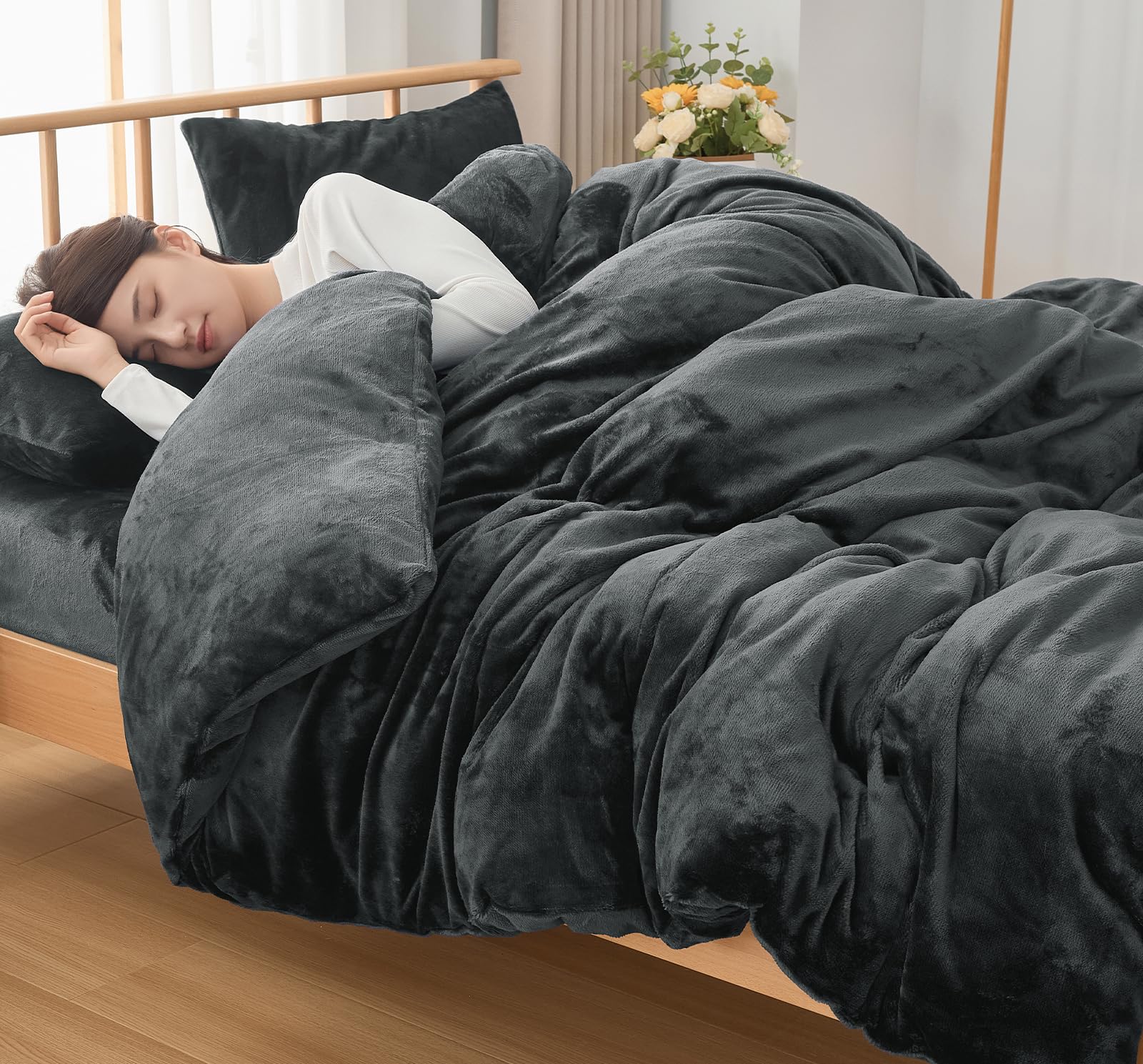 Amazon｜fuwawa 掛け布団カバー シングル 冬 羽毛布団カバー 毛布