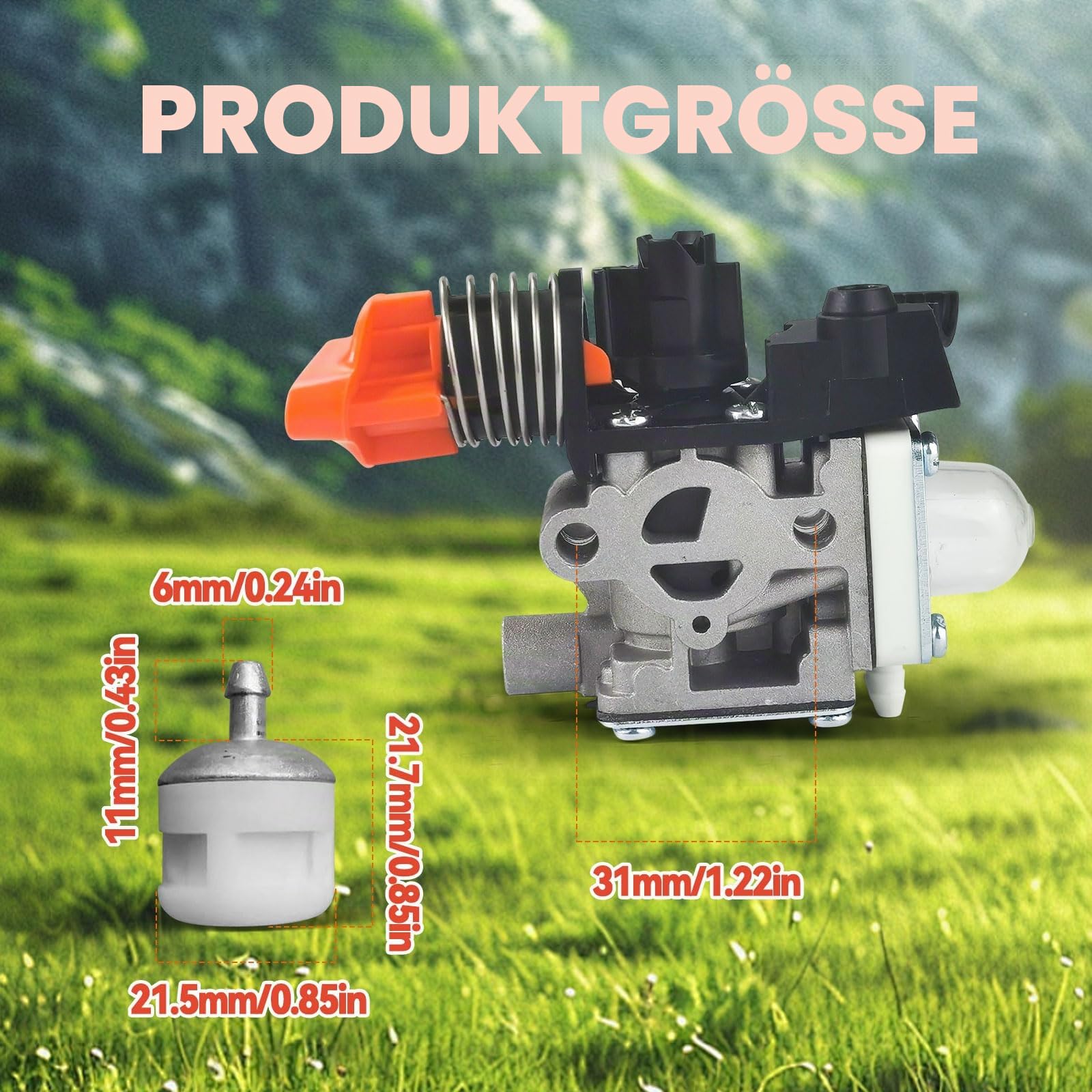 HL94 FS94 Vergaser, 4149-120-0602 Vergaser-Kit für Stihl FS94 RC-E Z, FS94 R-Z KM94 KM FS HL 94 94R Motorsensenteile Vergaser, 41491200602