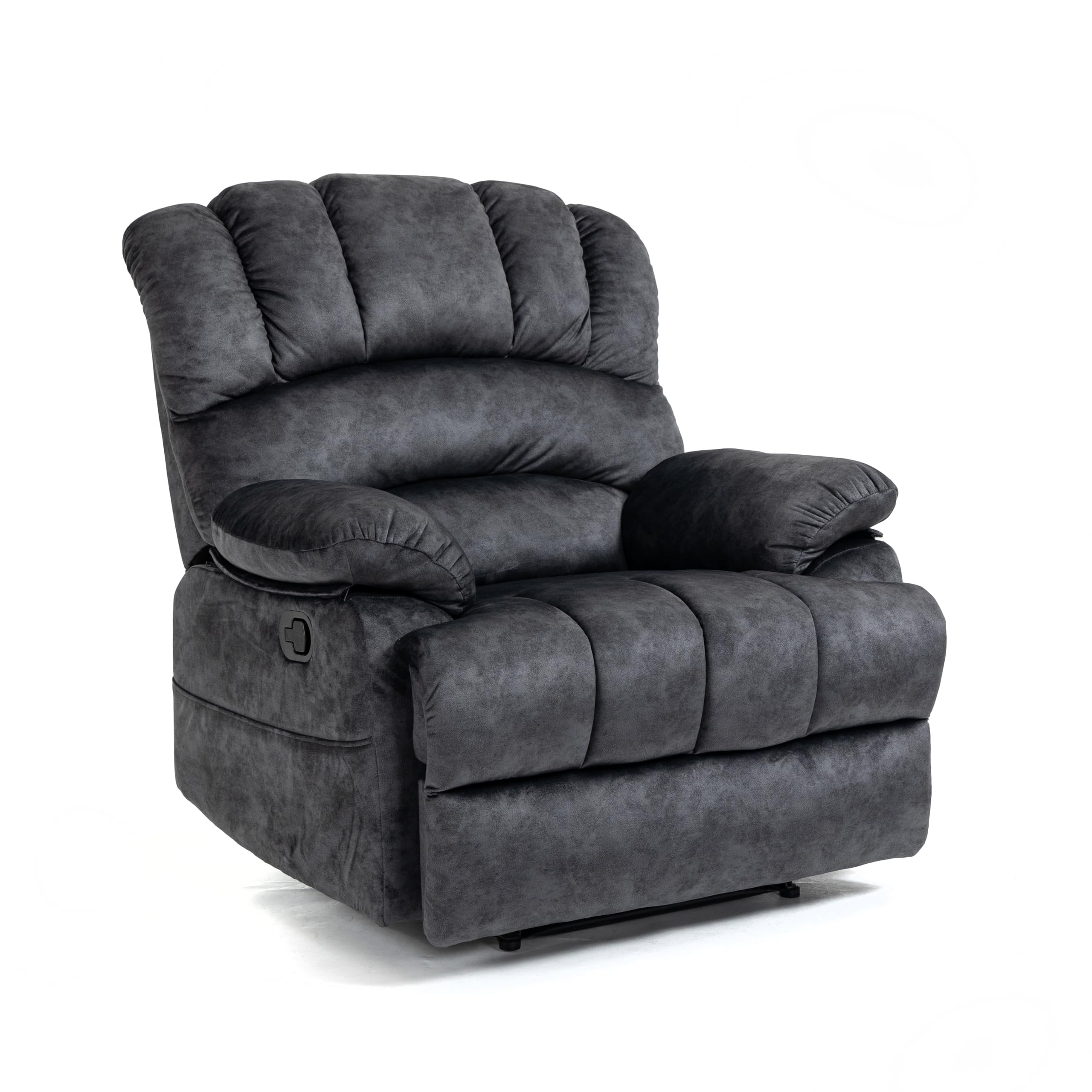 Oversized Recliner Chair, Heavy Duty Recliner with Reclining Design, Extra Wide Recliner with Pillow Top Arms and Manual-Handle, Overstuffed Big and Tall Recliners for Living Room