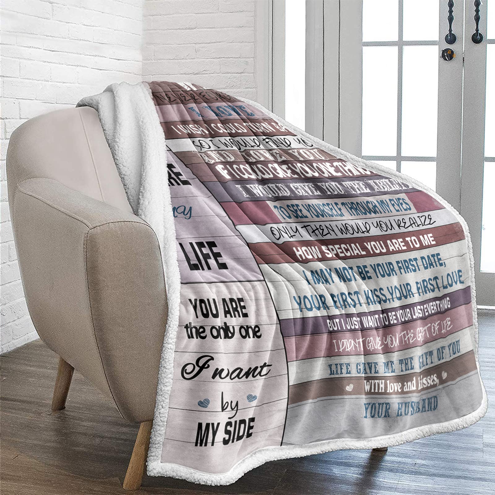 Coperta regalo per moglie, anniversario di matrimonio, regalo di