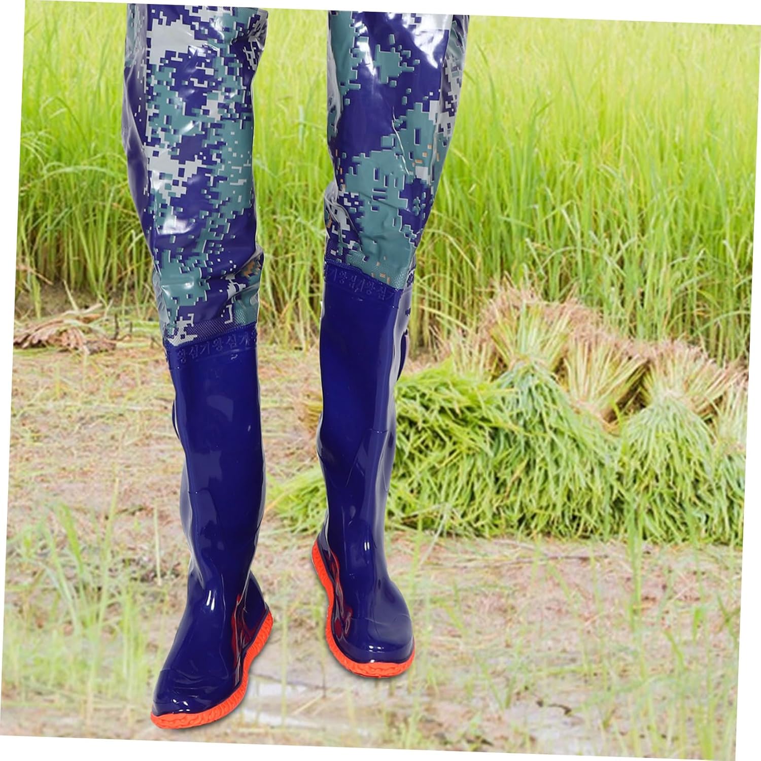 VICASKY Breathable Waders for Men High Pvc Hip Boots Non-slip Rain Shoes for Duck Hunting