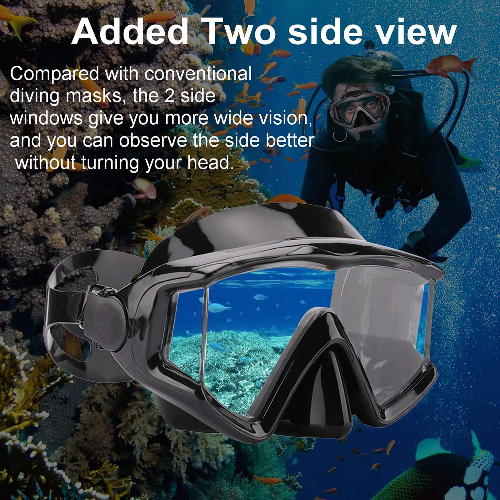 Sprzęt do snorkelingu Maska do nurkowania Anti-fog Pływanie Maska do snorkelingu Odpowiednie dla dorosłych Nurkowanie Pływanie Gogle do snorkelingu Maski