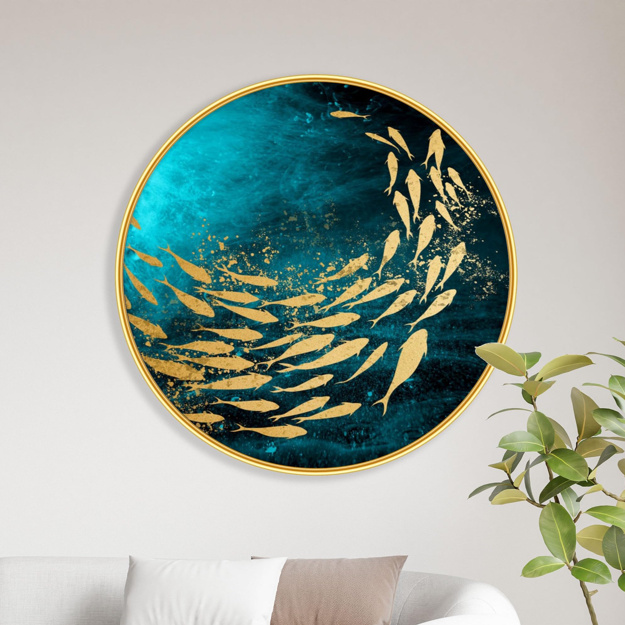 Livin'luxe Sun & Moon Painting - Modern Art -11 Livin'luxe Sun & Moon Painting - Modern Art -11
