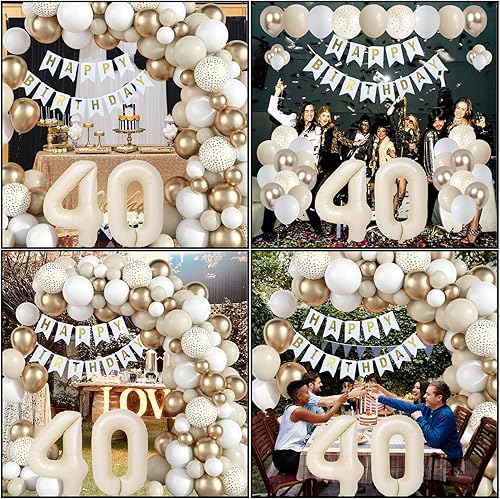 Vista 77 de Decoraciones de cumpleaños número 18 para niños, globos negros y dorados, kit de arco de guirnalda con el número 18, globo de confeti de papel