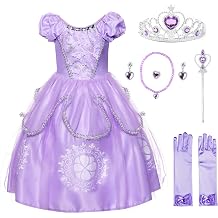 JerrisApparel Girls Princess Costume Floor Length Christmas Party Dress up