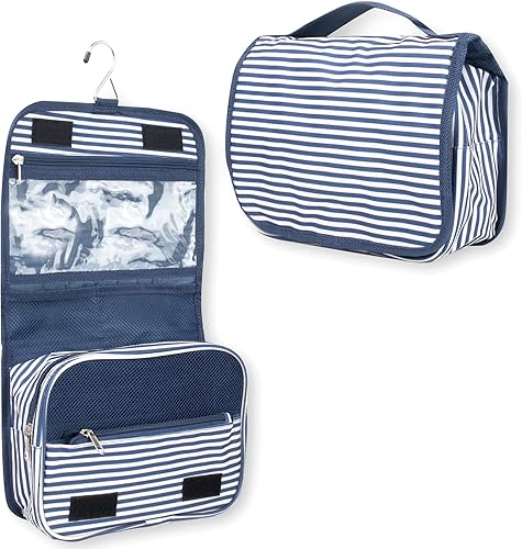 Summit Ridge Bolsa de aseo colgante con múltiples bolsillos, bolsa de viaje con gancho para colgar, bolsa de cosméticos resistente al agua,