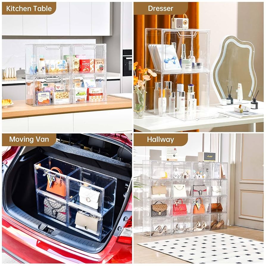 ケース/ボックス ACRYLIC FILE BOX Amazon.com: 7pcs Crystal Acrylic Nesting Gift Box Set