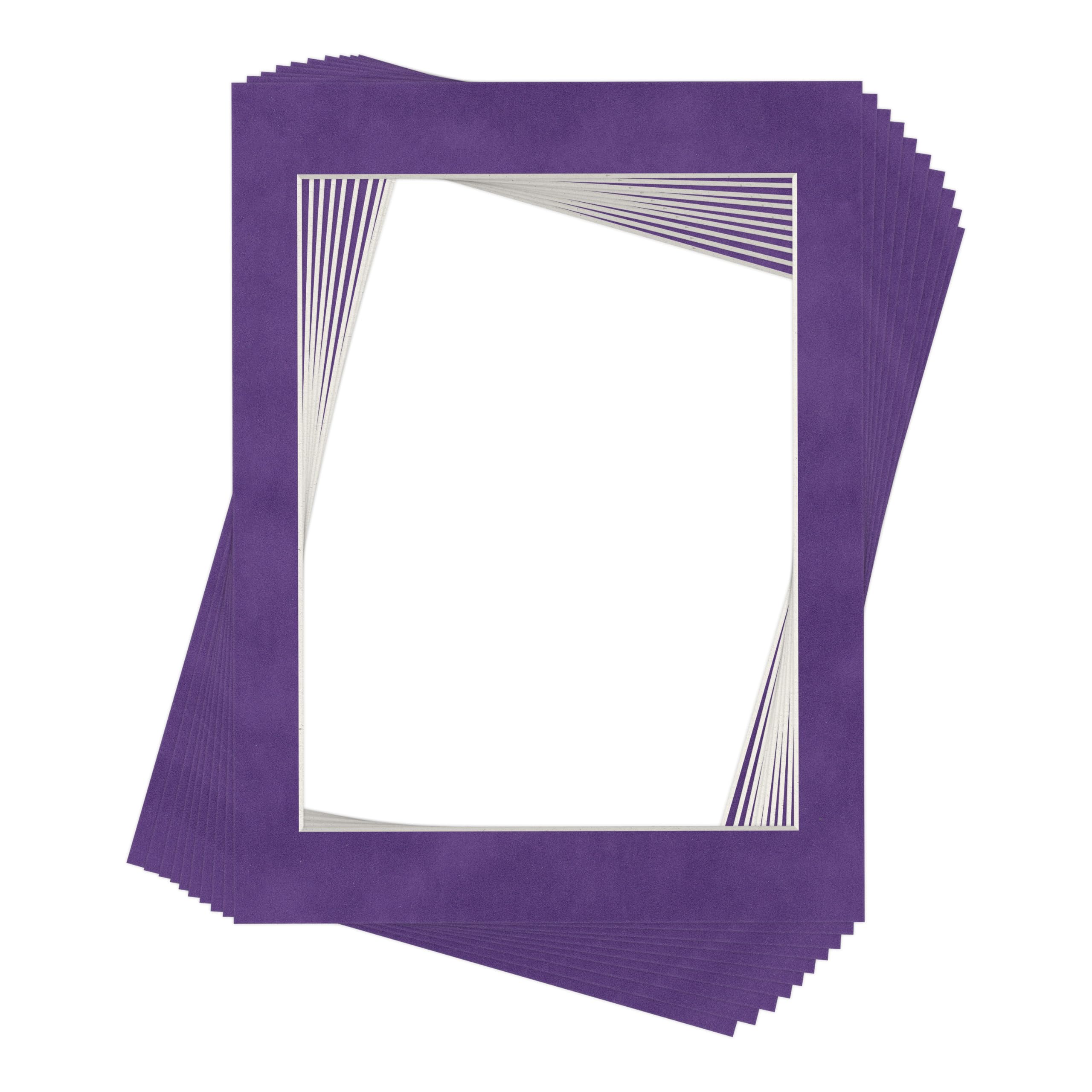 Amazon.com - Purple Suede Precision-Cut Frame Mat for 8x10 Frames