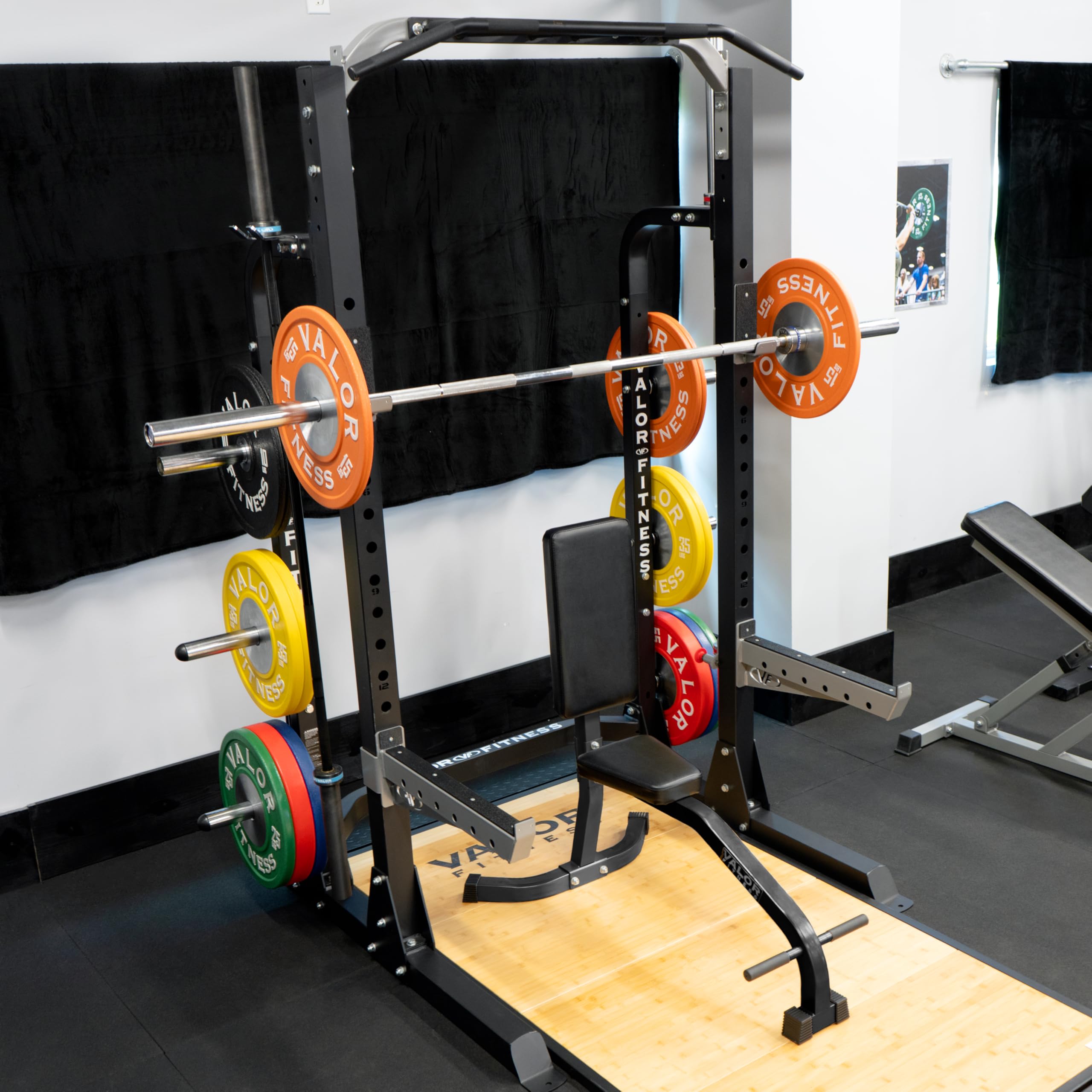 Upright Stationary Weight Bench – Shoulder Press Bench for Strength Training, Arms, Biceps, Triceps, and Home Gym Workouts