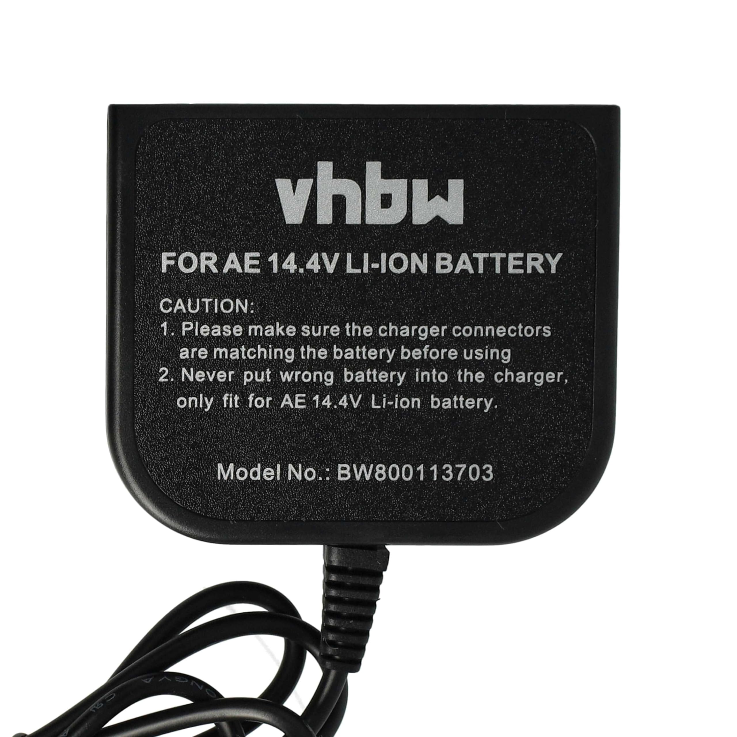 vhbw Chargeur Compatible avec AEG GBS 14.4V | M1430R, L1414, L1414R, L1415, L1415R, L1430, L1430L, L1430R batteries Li-ion d'outils