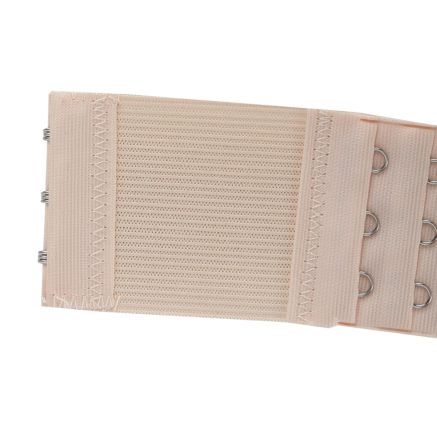 8PCS 3 Hooks Bra Extender, Bra Band Hook Elastic Cotton Soft and Comfortable Stretchy Bra Strap Extender Replacement Holder for Women, 3.9x1.8in