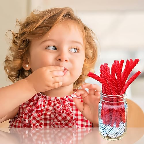 Miniatura 5 de RedVinnes - Regaliz rojo a granel, paquete de 2, giros de regaliz rojo originales, regaliz suave y masticable a granel, sin grasa, sabor a