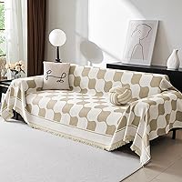 Vista 20 de MEETSKY Funda para Sofá Seccional en Forma de L, Fundas para Sofá, Protector de Sofá, Funda Protectora Lavable, Fundas para Sofá Seccional, Tela