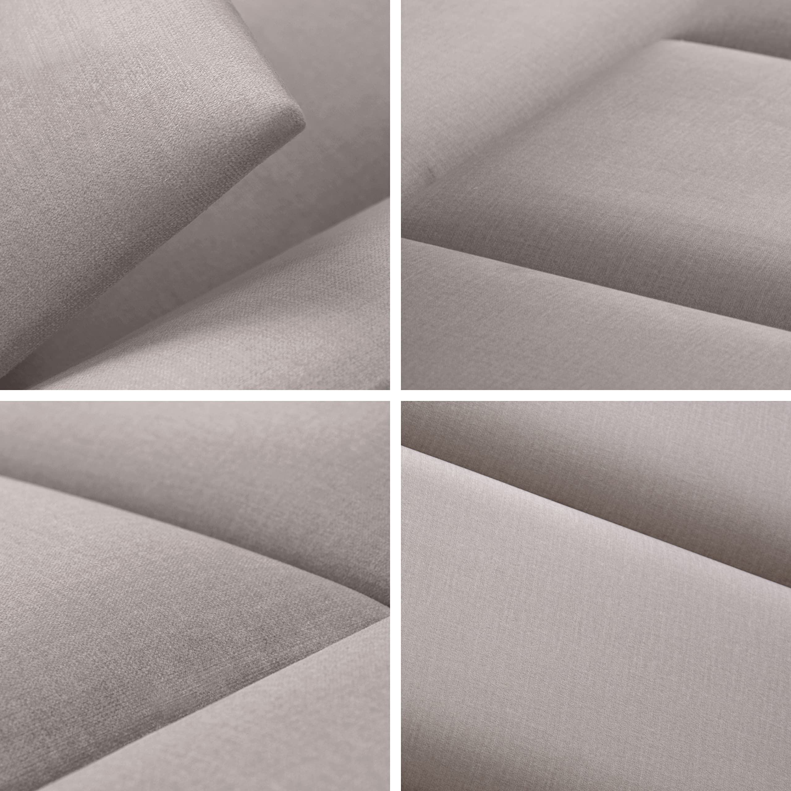 MOLLIS Pannello da Parete Rettangolare e Decorativo, Adatto Come Testiera o Protezione Dagli Impatti, Riduce il Suono e Migliora L'acustica, in Schiuma, 60 x 30 cm, Beige