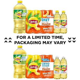 Lipton Immune Support Zero Sugar Iced Tea, Green Tea Pineapple Mango, 16.9 fl oz Bottles, (12 Pack), Vitamin C, Zinc