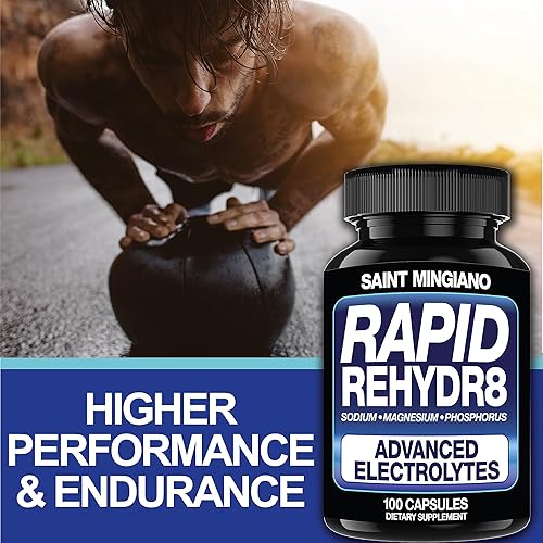 Miniatura 2 de Rapid Rehydr8 Suplementos de electrolitos 100 cápsulas  Ayuda en la prevención de calambres y apoya la resistencia muscular y la recuperación  100