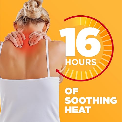Miniatura 3 de ThermaCare Envolturas térmicas para aliviar el dolor de cuello y hombros, almohadillas térmicas adhesivas portátiles con calor terapéutico de 16